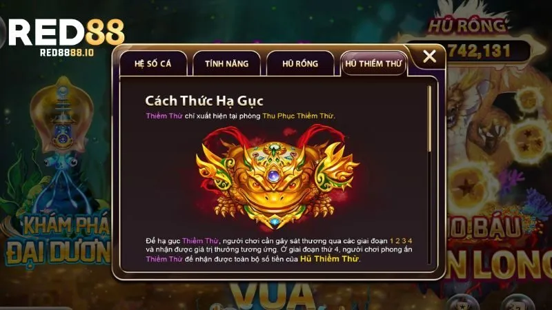 Các hũ đặc biệt trong game Vua Săn Cá tại Red88